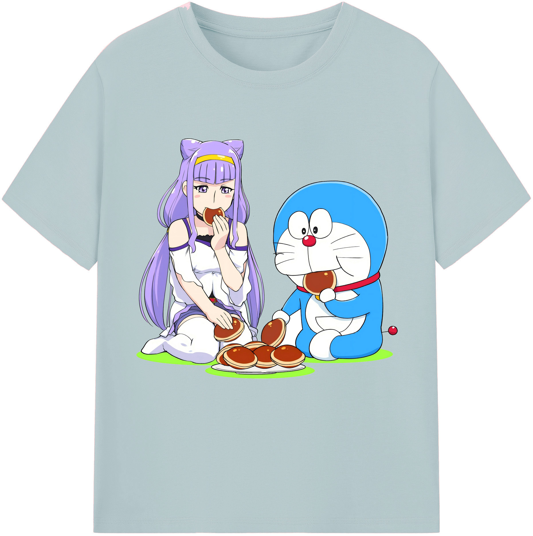 （画像用） ドラえもん Doraemon 綿100％半袖Tシャツ（フロントプリント）